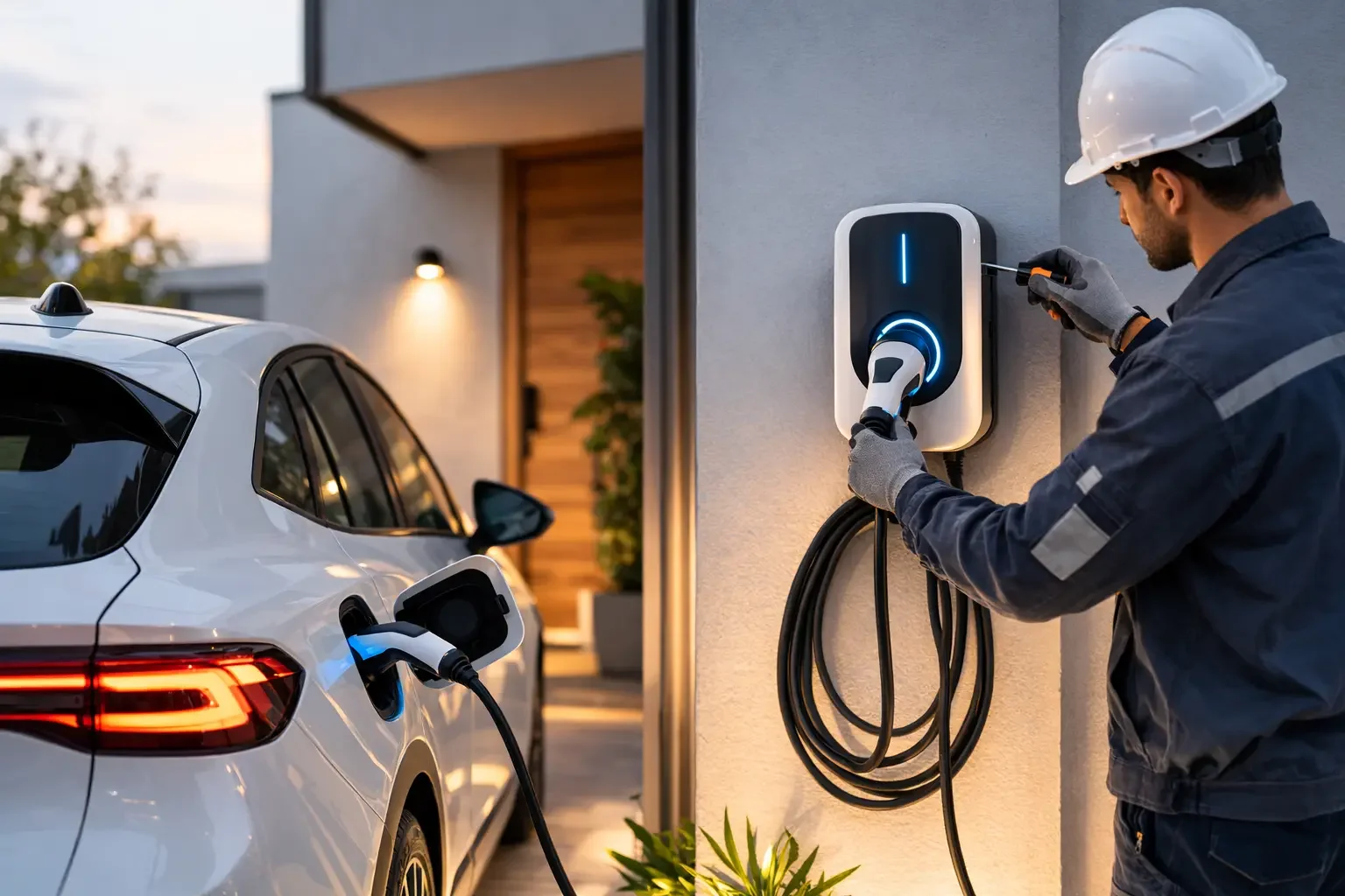 Instalación de cargadores para autos eléctricos